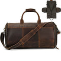 Men's Leather Business Trip Travel Duffle Opens to a Garment Bag - VacationGrabs