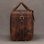 Designer Genuine Leather Travel Bag Cowhide Weekend Duffle Bag - VacationGrabs