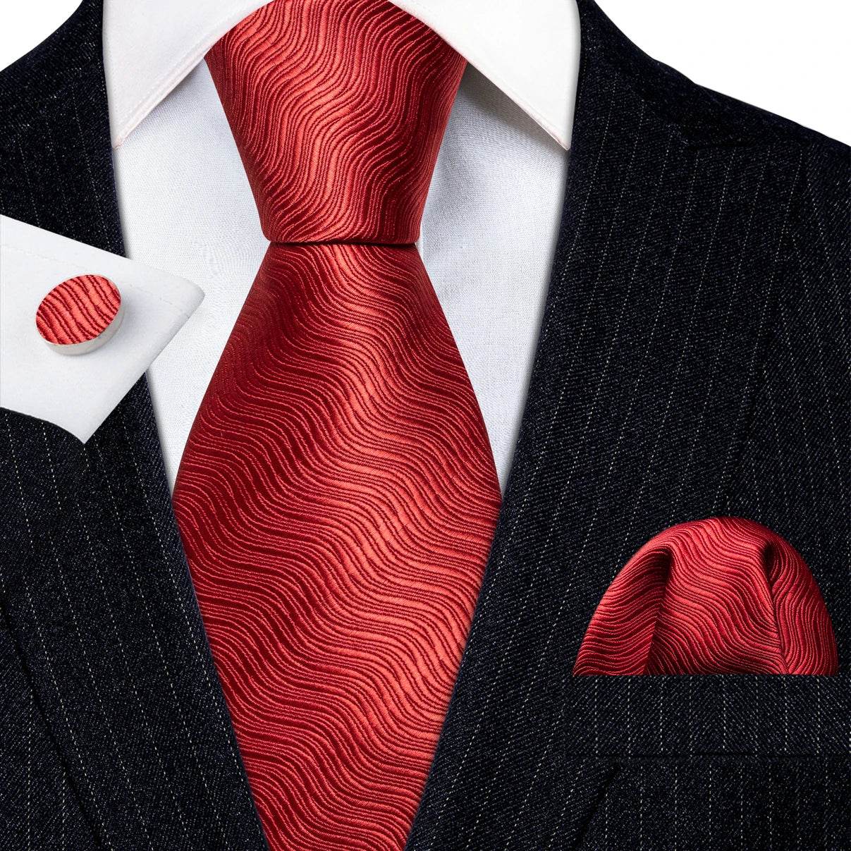 Red Silk Tie Set for Men: Burgundy, Maroon, & More - VacationGrabs