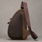 Vintage Genuine Leather Sling Bag for Men | Travel Crossbody