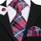 Red Silk Tie Set for Men: Burgundy, Maroon, & More - VacationGrabs