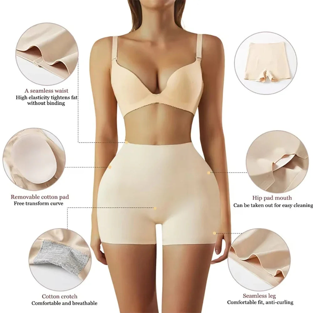 Padded Butt Lifting Boyshorts Shapewear for Women