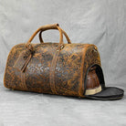 Vintage Leather Travel Bag for Men Large Capacity Hand Luggage - VacationGrabs
