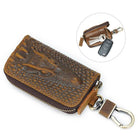 Alligator Pattern Leather Key Wallet for Car Keys Genuine Leather Key Case - VacationGrabs