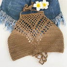 Lightweight Summer Beach Crochet Crop Top Tank Tops - VacationGrabs