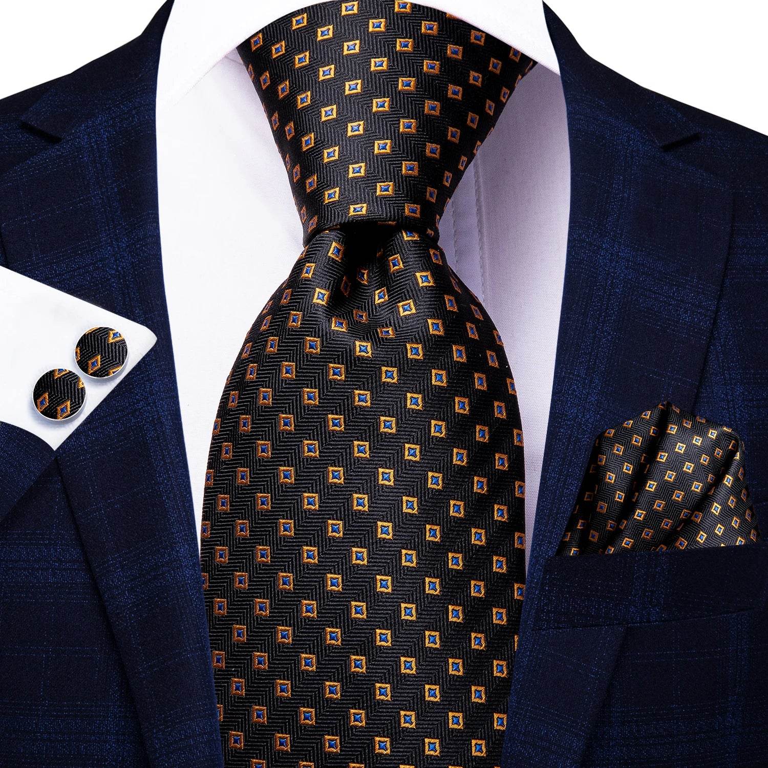 Multicolor Paisley 100% Silk Tie Sets for Men - VacationGrabs