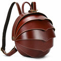 Sac à dos multifonction en cuir véritable pour homme 15,6"