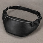 Men's Genuine Leather Waist Pack & Chest Bag
