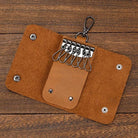 Genuine Leather Key Case for Men & Women Crazy Horse Wallet Key Holder - VacationGrabs