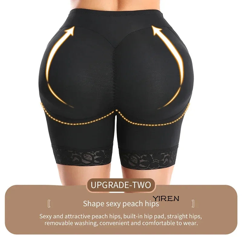 Seamless Padded Butt Lifter Shorts Women's Shaper Panties