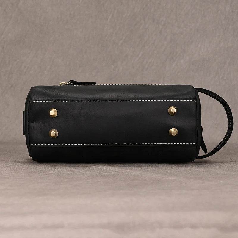 Genuine Leather Clutch Bag with Zipper for Men & Women - VacationGrabs