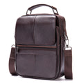 Bolso de hombro de 7.9" para iPad de hombre, bandolera de cuero suave
