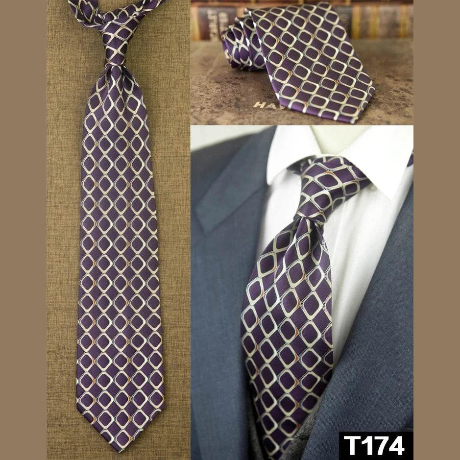 Classic Multicolor Silk Ties: Geometric & Floral Designs - VacationGrabs