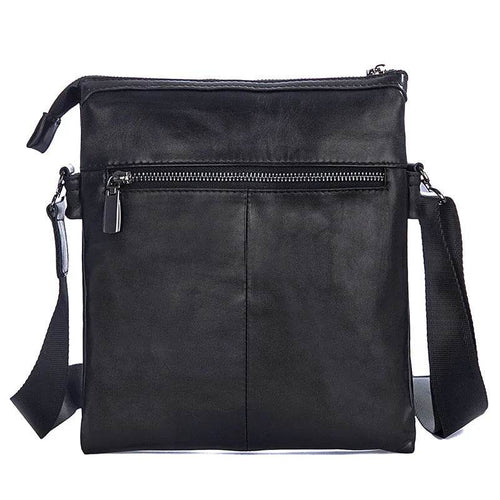 Luxury Men's Leather Crossbody Bag Genuine Messenger Satchel - VacationGrabs