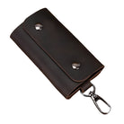 Crazy Horse Leather Keycase for Car & Coin Wallet Genuine Leather - VacationGrabs