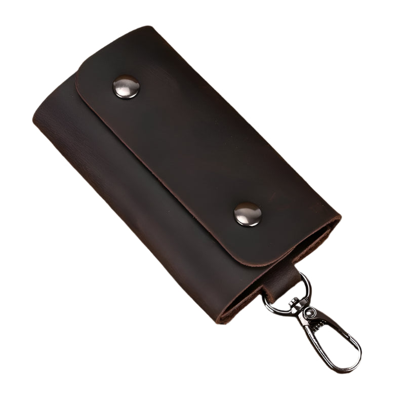 Crazy Horse Leather Keycase for Car & Coin Wallet Genuine Leather - VacationGrabs