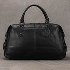 Soft Cowskin Leather Duffle Bag for Men & Women Weekend Travel - VacationGrabs