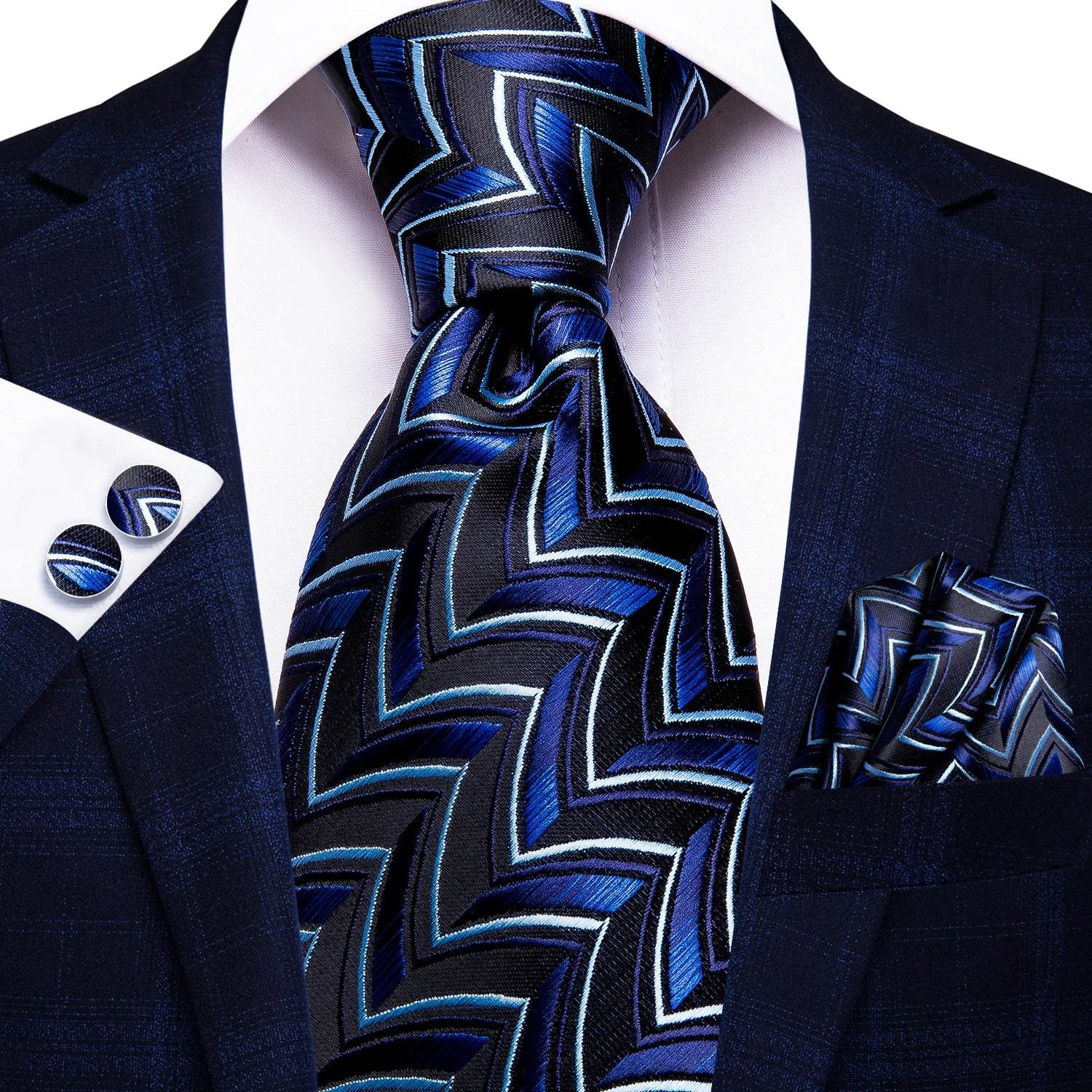Multicolor Paisley 100% Silk Tie Sets for Men - VacationGrabs