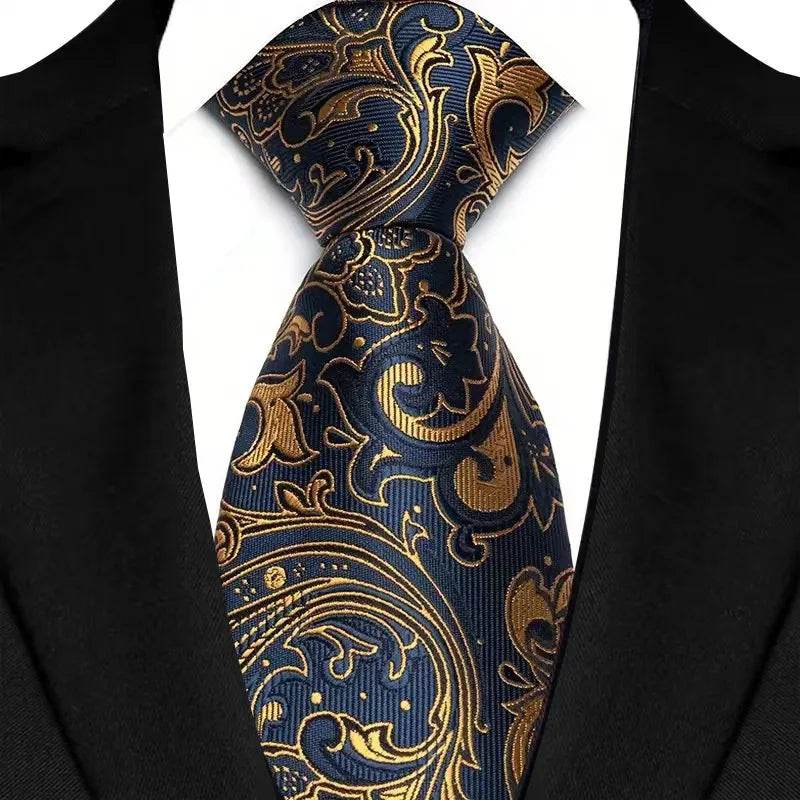 Luxury Floral Paisley Tie Set for Men - VacationGrabs