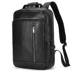 Crazy Horse Leather Laptop Backpack for Men Business School - VacationGrabs