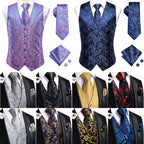 Various paisley ties in vibrant colors for formal occasions