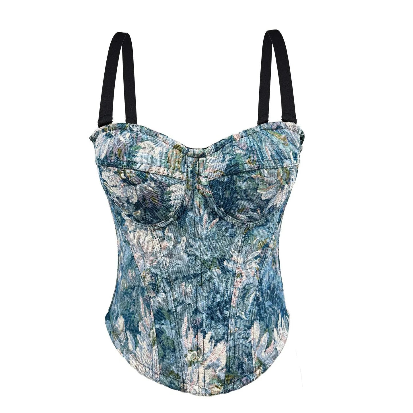 VacationGrabs Alluring Clubwear Bustier Shirt with