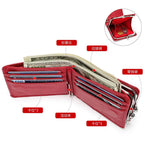 Designer Leather Wallet for Women Coins & Cards Evening Clutch - VacationGrabs