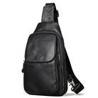Casual Men Bags Leather Chest Bag Crossbody Cowhide Shoulder - VacationGrabs