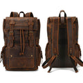 Leather Backpack Vintage Top Grade Travel Men Male Day Pack Bag - VacationGrabs