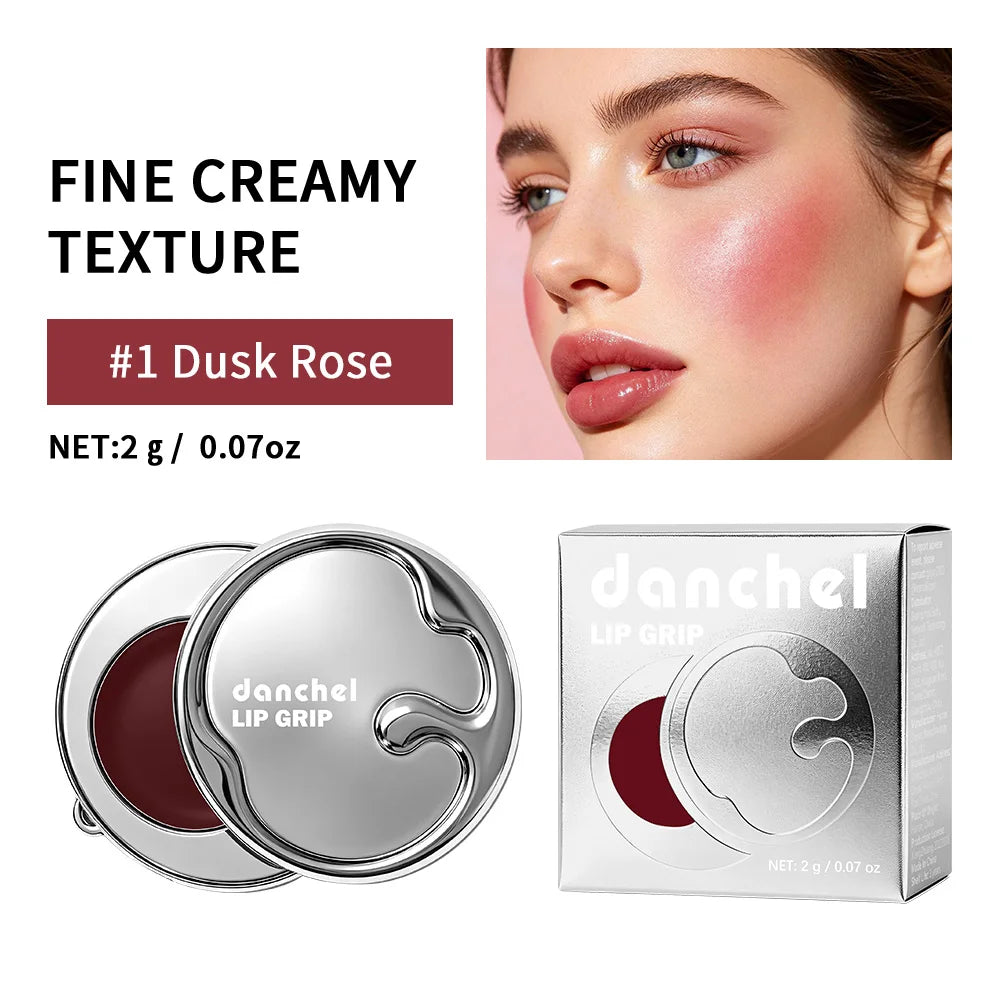 2 In 1 Magic Lip Grip Lip Gloss Blush Blurry Glow Balm Long Lasting Makeup Suction Phone Back Cosmetics