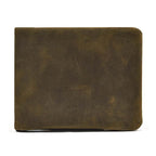 Vintage Zipper Leather Trifold Wallet Men & Women Luxury Design - VacationGrabs