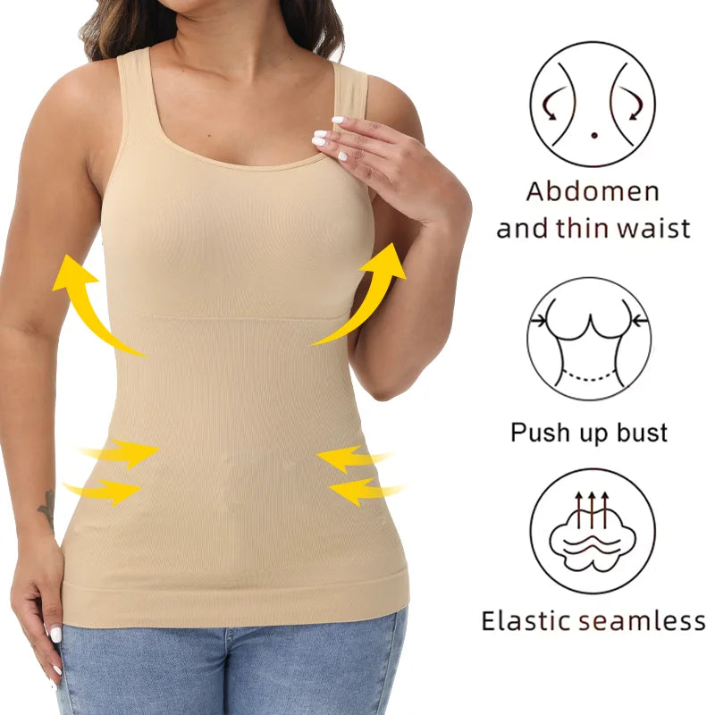 Firm Tummy Control Shaping Camisole & Waist Trainer Tank