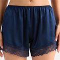 VacationGrabs Chic White Satin Lace Shorts For Woman Casual Elastic Waist Shorts Summer Elegant High Waist Short Pants Lady Streetwear