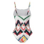 Retro One Piece Swimsuit Skirt Swimwear - VacationGrabs