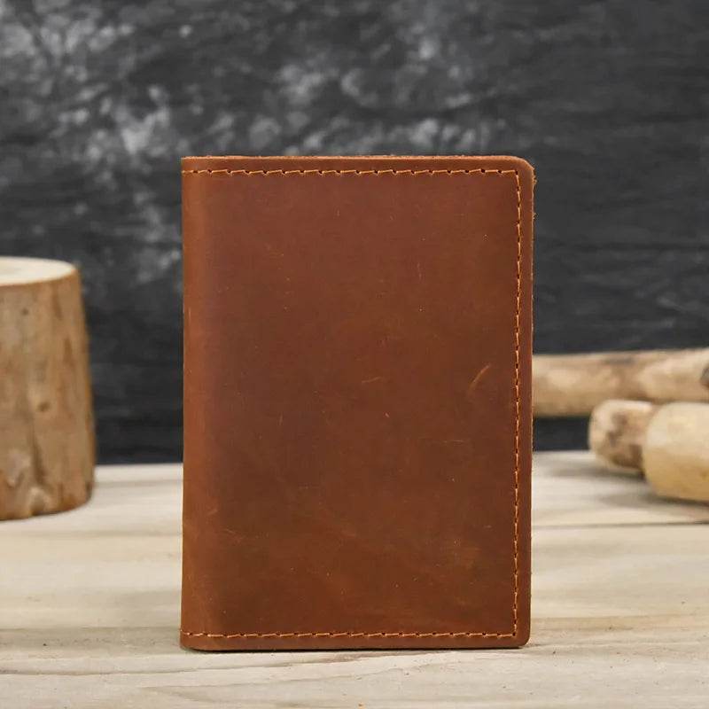 Vintage Leather Driver License Slim Wallet Men & Women Card Holder - VacationGrabs