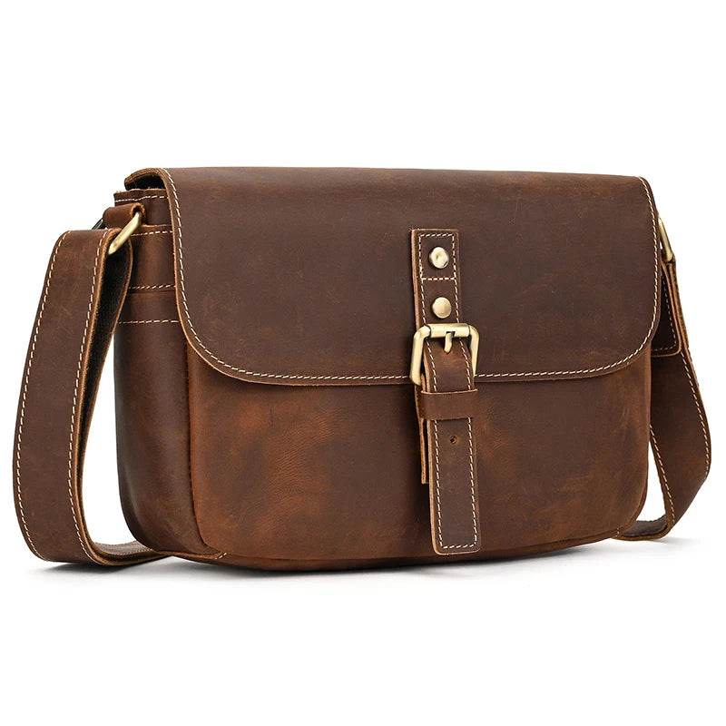 Retro Fashion Leather Shoulder Bag for Men Crossbody Sling Bag - VacationGrabs