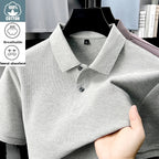 Men's 100% Cotton Polo Shirt - Summer Casual Breathable Tee,19 Colors,Ideal for Golf and Sports,Business Casual,Silk-Like Finish