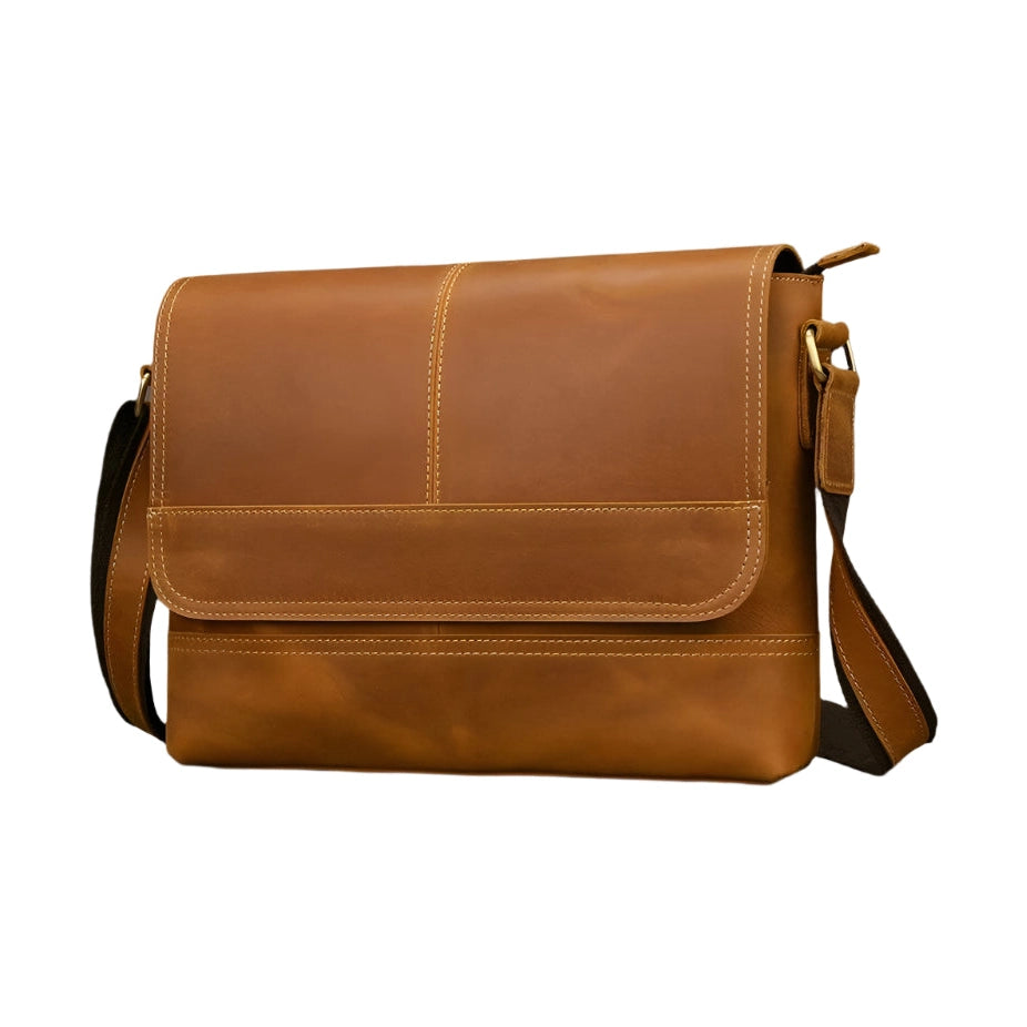 High-Quality Genuine Leather Shoulder Bag Men’s Work Messenger - VacationGrabs