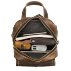 Vintage Crazy Horse Leather Sling Bag | Men's Crossbody