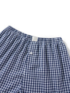 VacationGrabs Women Y2k Gingham Boxer Shorts Stripes Button Elastic Waist Boxers Cute Mini Bloomers Plaid Loose Fit Boy Shorts