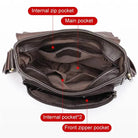 Genuine Leather Men's Shoulder Bag – High Quality Cowhide Crossbody - VacationGrabs