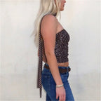 Polka Dot Crop Top for Women - Perfect Vacation Wear