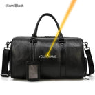 Large Capacity Men’s Genuine Leather Duffel for Travel and Fitness - VacationGrabs