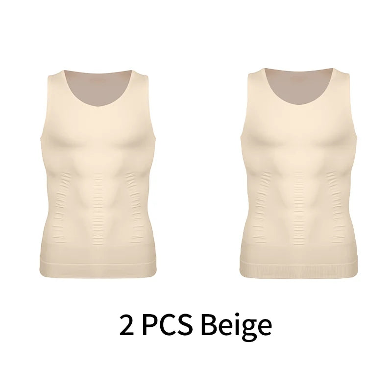 Men's Compression Undershirt for Tummy Control