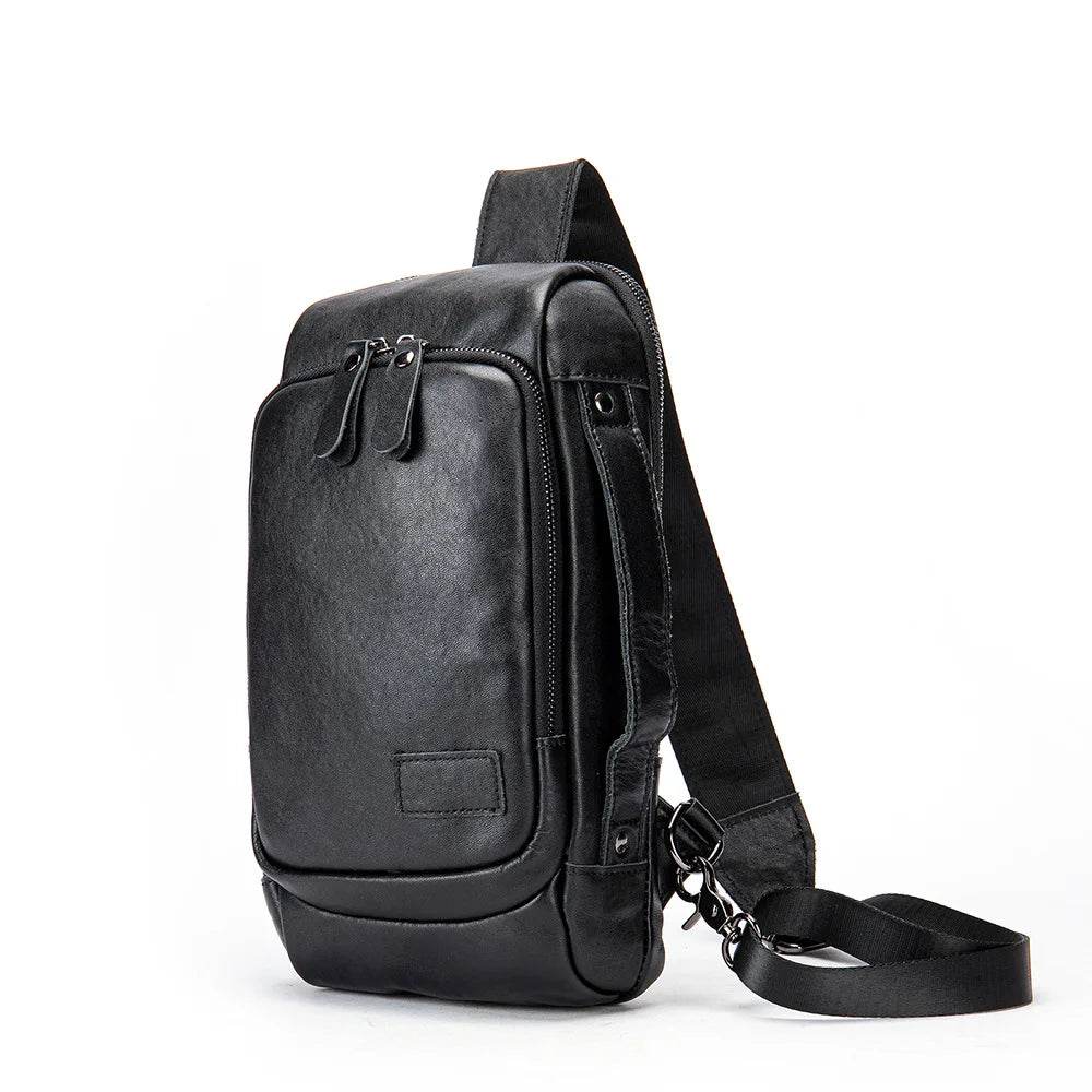 Luxury Designer Chest Bag for Men Vintage Single Shoulder Sling - VacationGrabs