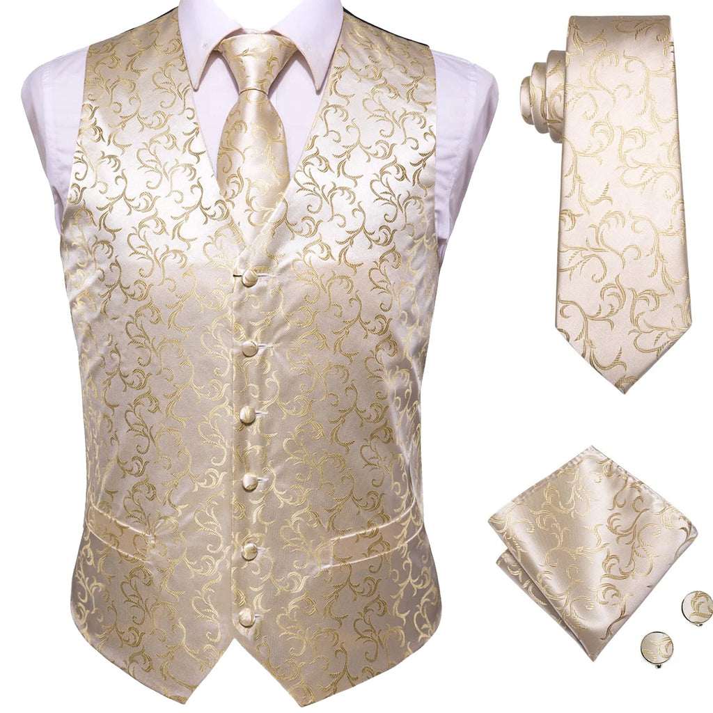 Elegant Floral Necktie How to Tie Set for Men