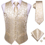 Elegant Floral Necktie How to Tie Set for Men