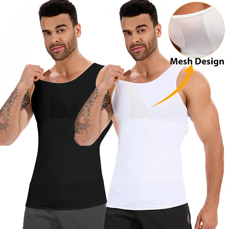 Men's Slimming Body Shaper Tummy Control Tank Top