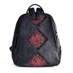 Womens Genuine Leather Day Travel Bag Vintage Rucksack - VacationGrabs