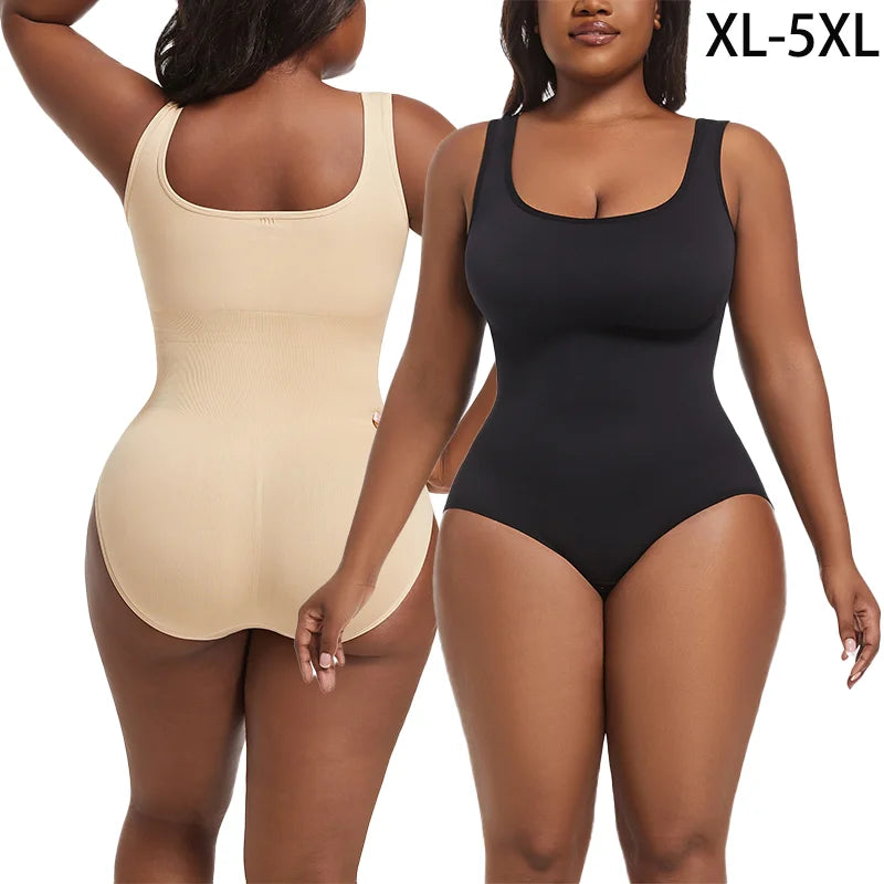 Plus Size Shapewear Bodysuit - Tummy Control Tank Top